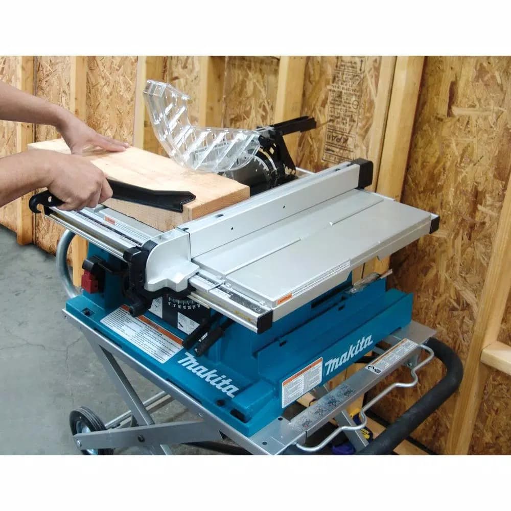 Makita 15 Amp 10 in. Corded Contractor Table Saw with Portable Stand, 25 in. Rip Capacity