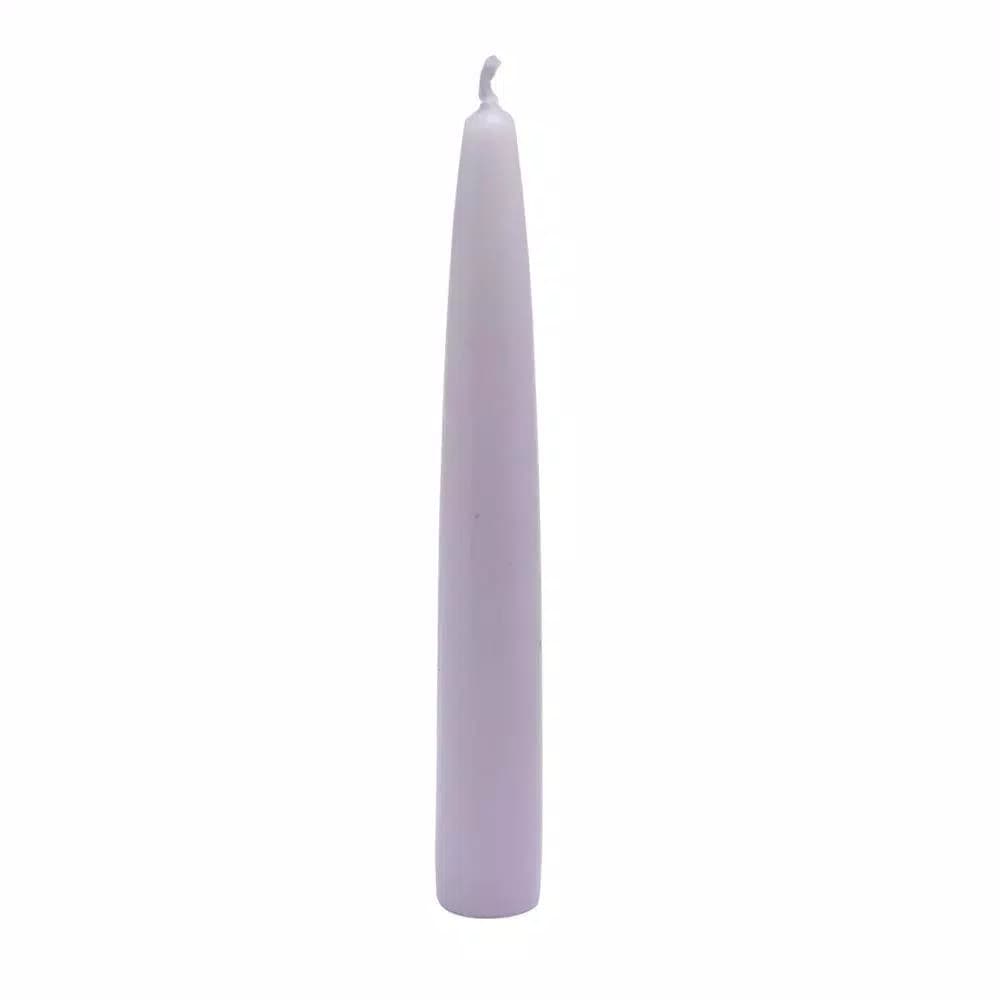 Zest Candle 6 in. Lavender Taper Candles, 12-Set Unscented Paraffin Wax