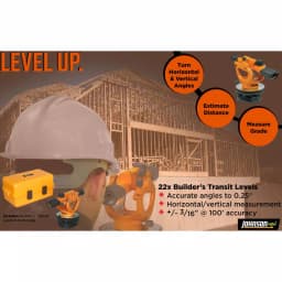 Johnson 22X Builders Transit Level, 14 in., +/- 3/16 in. Accuracy thumbnail 11