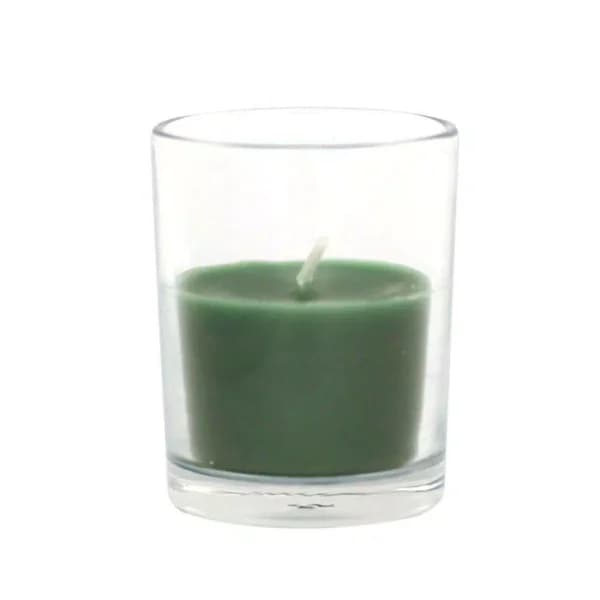 Zest Candle Hunter Green Round Glass Votive Candles, 2 in. x 2.5 in. (12-Pack)