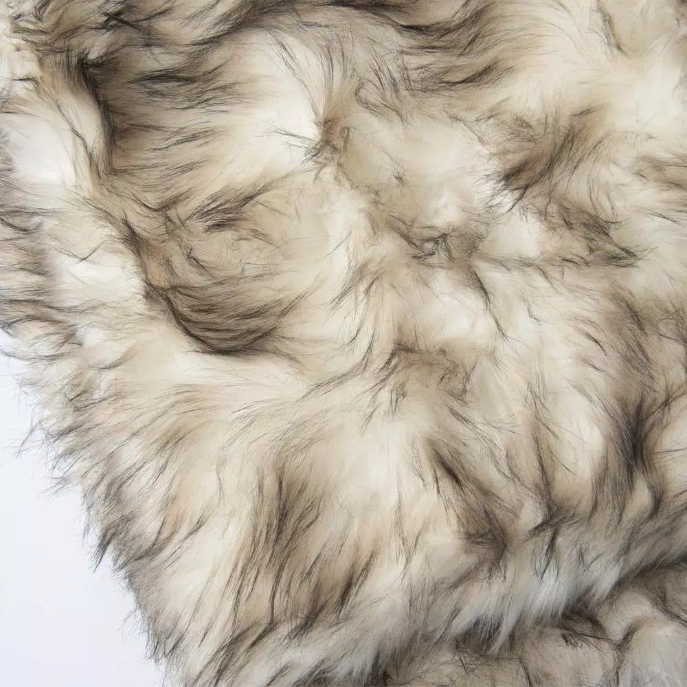 Best Home Fashion Bleached Finn Faux Fur Throw Blanket, 58 in. x 60 in.