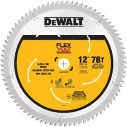 DEWALT FLEXVOLT 12 in. 78-Teeth Carbide-Tipped Miter Saw Blade thumbnail 1