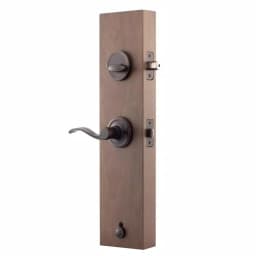 Copper Creek Colonial Handleset with Waverlie Lever Trim in Tuscan Bronze thumbnail 4