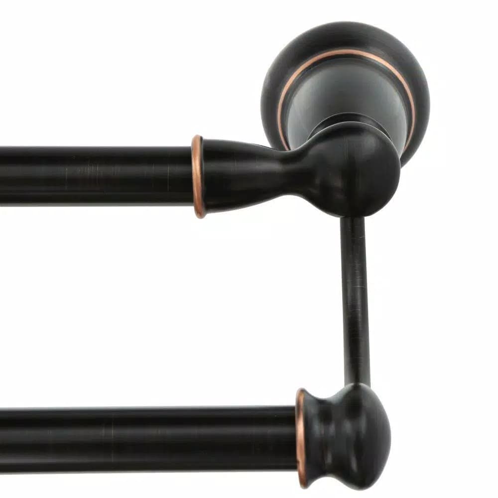 MOEN Banbury 24 in. Double Towel Bar, Mediterranean Bronze