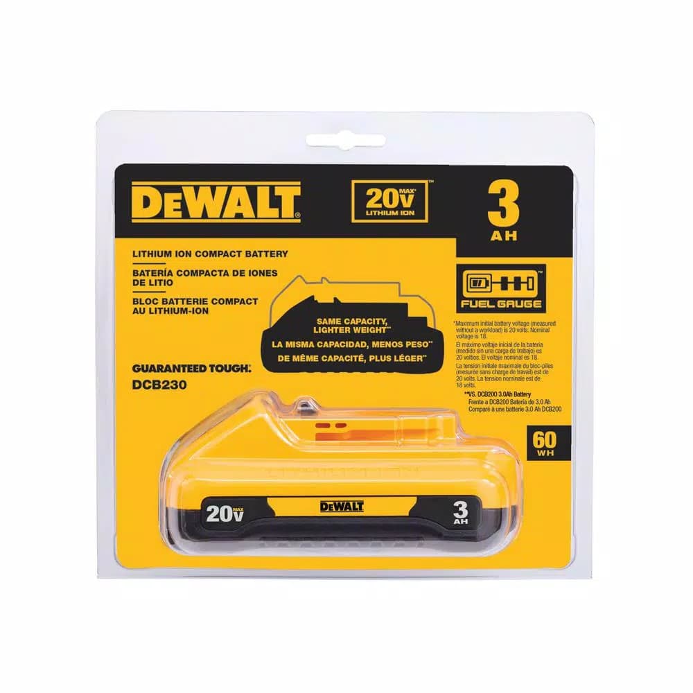 DEWALT 20V MAX Cordless Compact Jobsite Blower with (1) 3.0 Ah Battery, 135 MPH, 100 CFM