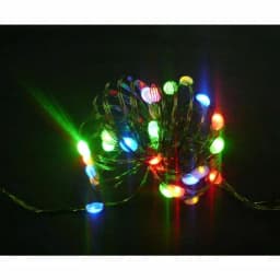 Starlite Creations 9 ft. 36-Light Battery Operated LED Multi-Color Ultra Slim Wire String Lights (Bundle of 2) thumbnail 4