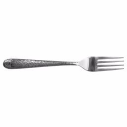 Unbranded Hammered Finish Silver 18/0 Stainless Steel Dinner Fork Set, 4-Piece thumbnail 2