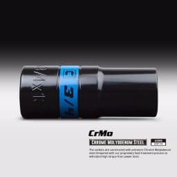 Capri Tools 1/2 in. Drive SAE/Metric 4-Piece Impact Flip Socket Set thumbnail 4