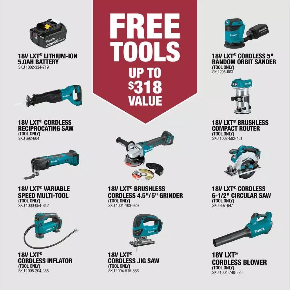 Makita 18V LXT Lithium-Ion 4.0 Ah Battery and Rapid Optimum Charger Starter Pack