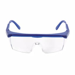 Sun Joe Protective Safety Glasses with Adjustable Frame and Clear Polycarbonate Lenses, Blue thumbnail 1