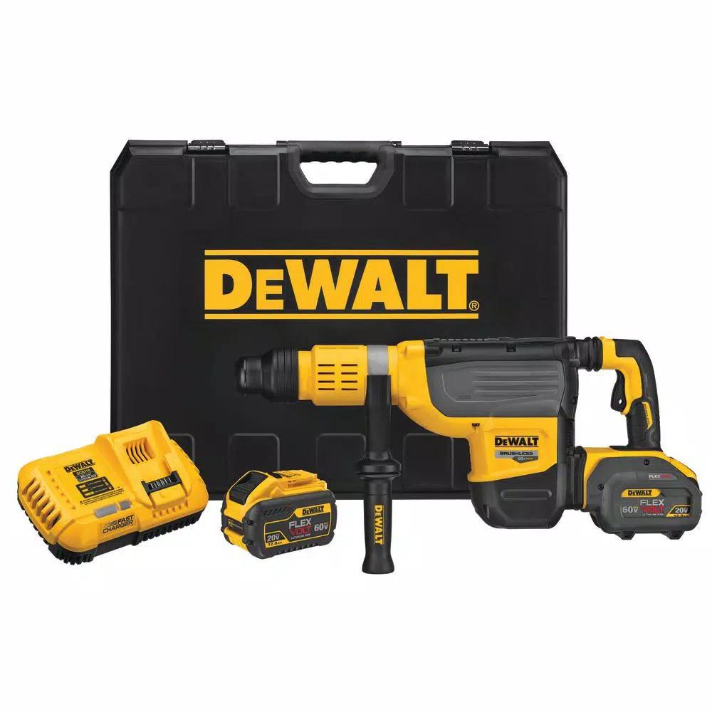 DEWALT 60V MAX FLEXVOLT Cordless Brushless 2 in. SDS MAX Combination Rotary Hammer Kit with (2) 12.0Ah Batteries