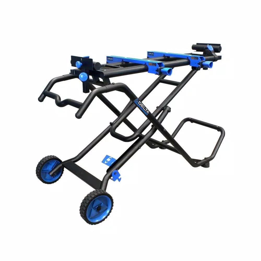 Delta Foldable Rolling Mobile Miter Saw Stand with Wheels