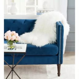 Safavieh Cuddle Snow White Faux Fur Acrylic Plush Throw Blanket, 50 x 60 in. thumbnail 1