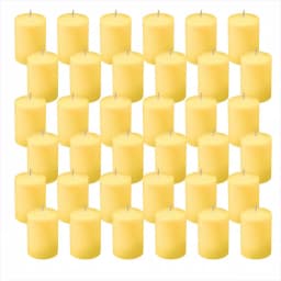 LUMABASE Citronella Scented Votive Candles, 36 Pack, Yellow Paraffin Wax thumbnail 2