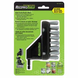 ReciproTool Nylon Scrub Brush Offset Accessory for Universal Reciprocating Saw Adapters thumbnail 1