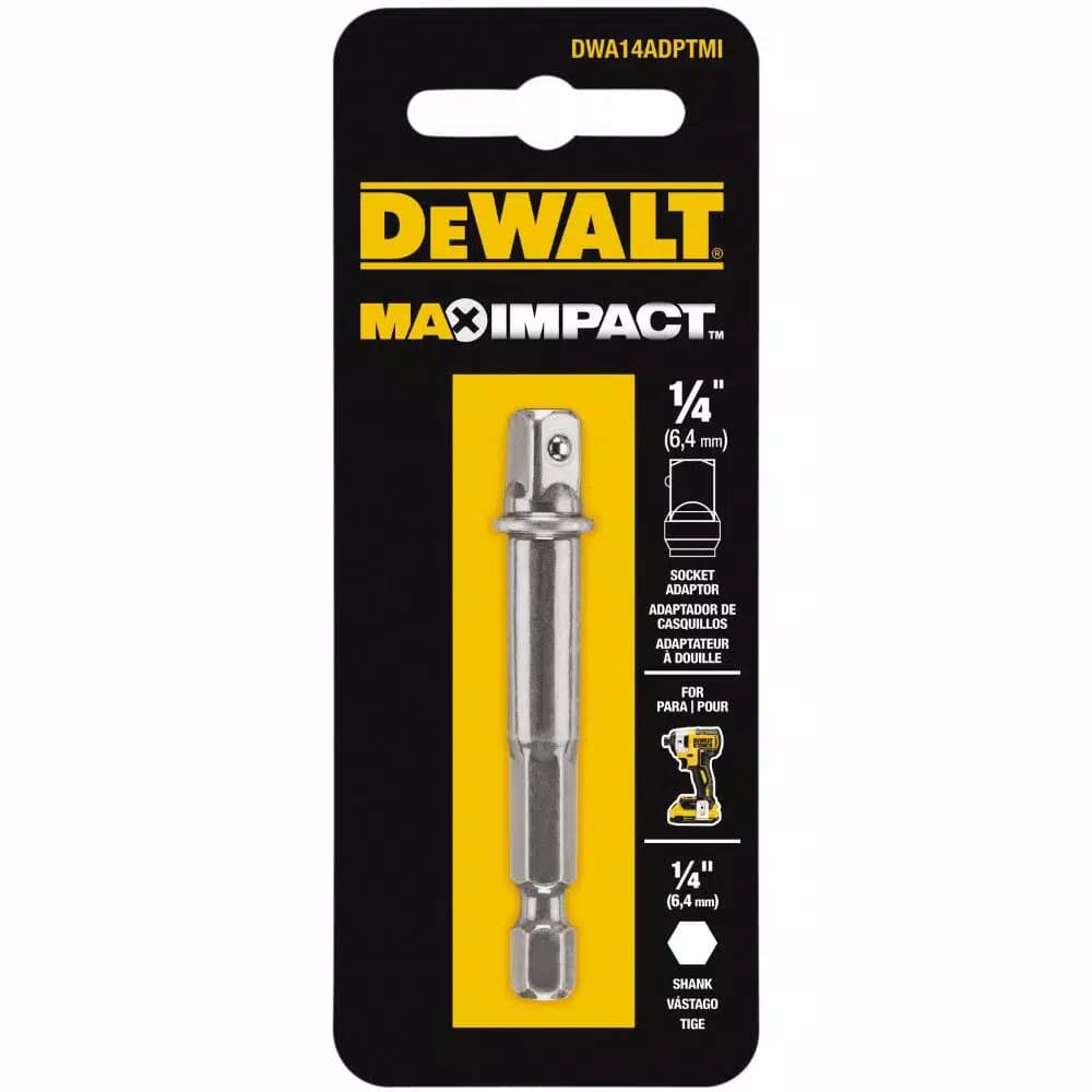 DEWALT MAX Impact 1/4 in. Hex Socket Adapter