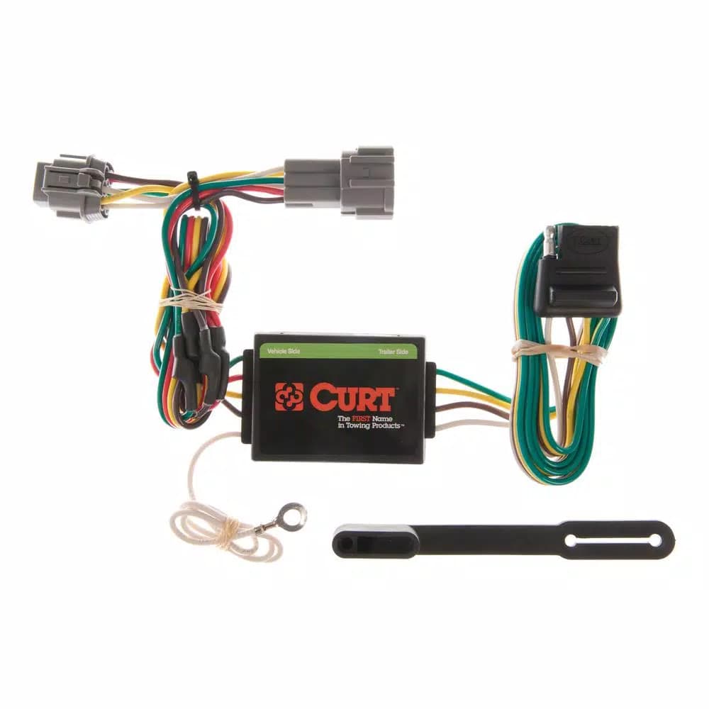 CURT Custom Vehicle-Trailer Wiring Harness, 4-Way Flat, for Nissan Frontier & Quest
