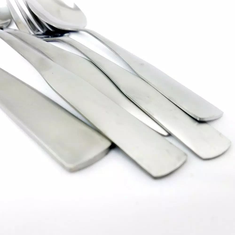 Gibson Home Abbeville 61-Piece Stainless Steel Flatware Set with Wire Caddy, Service for 12