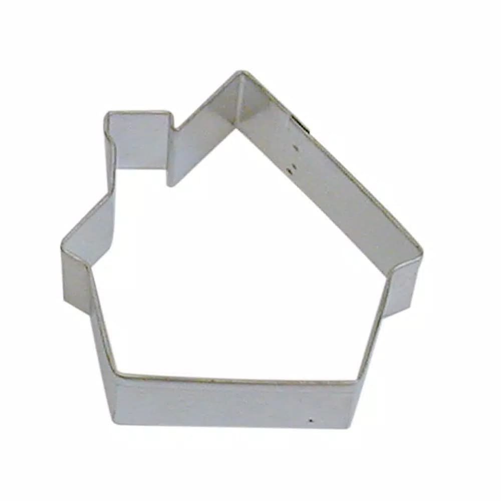 CybrTrayd-R&M 12-Piece Gingerbread House Tinplate Steel Cookie Cutter Set with Recipe
