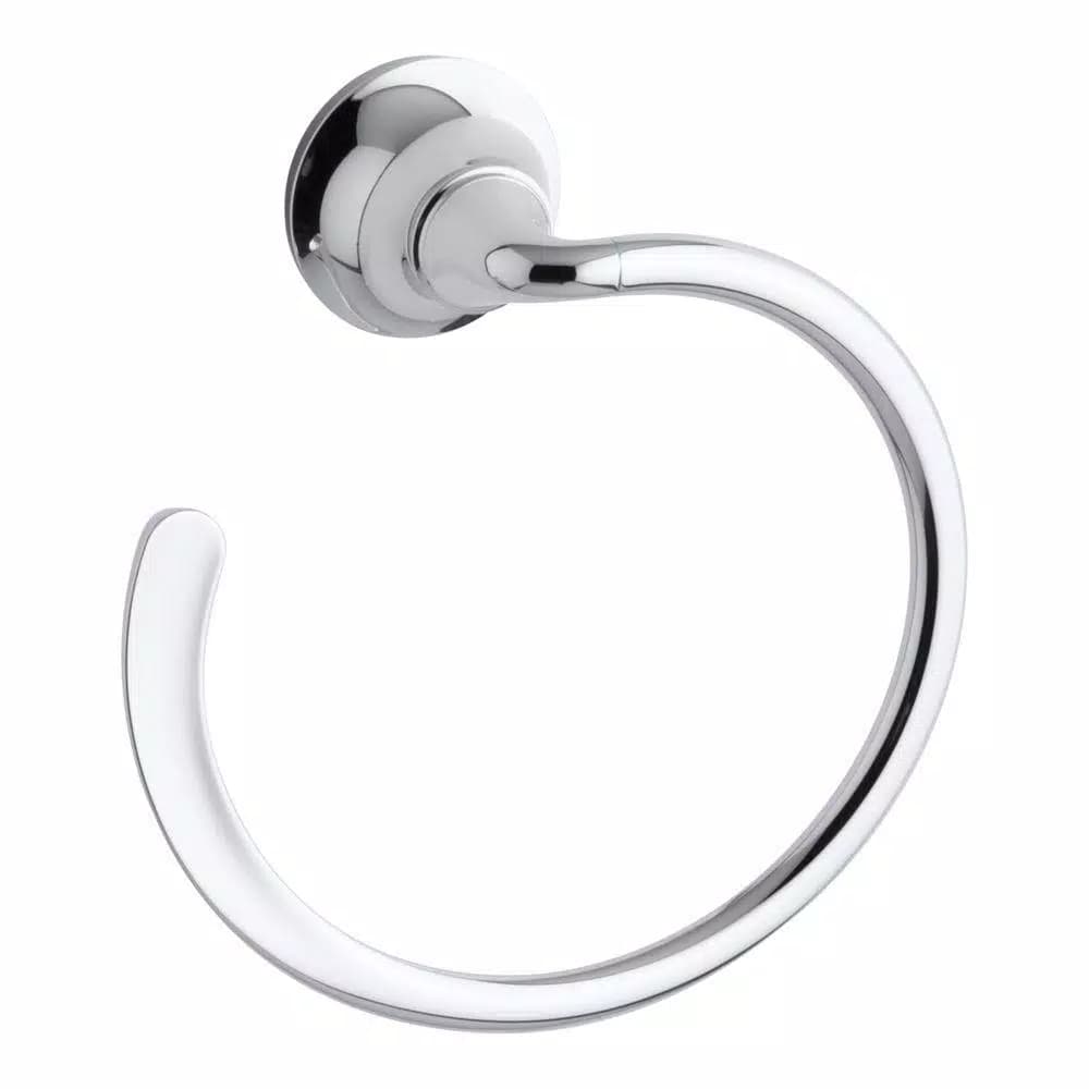 KOHLER Forte Sculpted 3-Piece Polished Chrome Bathroom Hardware Set
