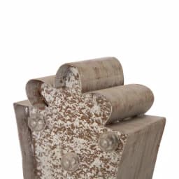Glitzhome 7.5 in. Marquee LED Giftbox Stocking Holder - Metal and Wood Holiday Decor thumbnail 2