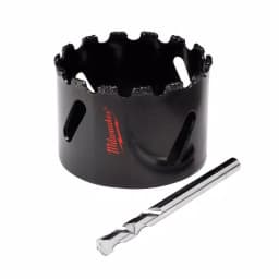 Milwaukee 2-1/2 in. Carbide Grit Hole Saw with Pilot Bit thumbnail 1