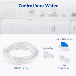 Express Water Refrigerator Connection Kit for Reverse Osmosis Systems, 15 ft. Tubing & Fittings thumbnail 4