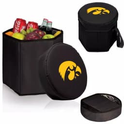 Picnic Time Lowa Hawkeyes Black Bongo 12 Qt. Collapsible Soft-Side Cooler thumbnail 2