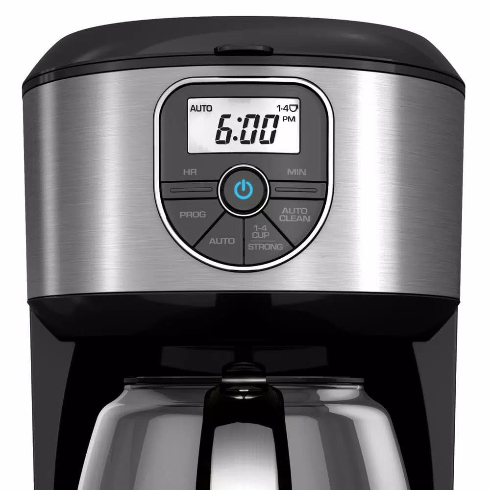 BLACK+DECKER 12-Cup Programmable Drip Coffeemaker, Stainless Steel