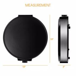 MegaChef Mega Chef 12-Inch Stainless Steel Electric Crepe and Pancake Maker Griddle, 1200W thumbnail 4
