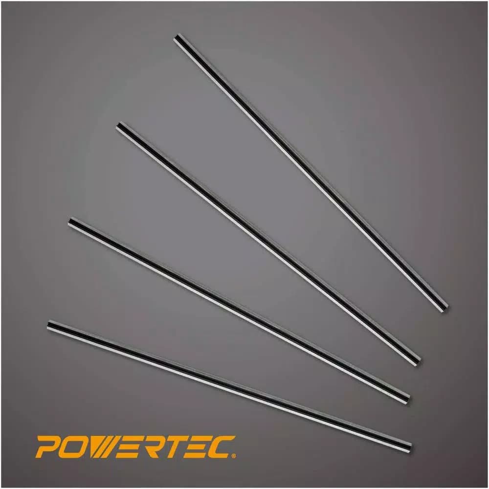 POWERTEC 12 in. High Speed Steel Planer Knives for Makita 2012 / 2012NB (Set of 4)