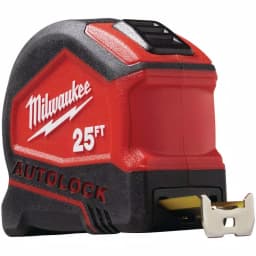 Milwaukee 25 ft. Compact Auto-Lock Tape Measure with Nylon Blade Protection thumbnail 11
