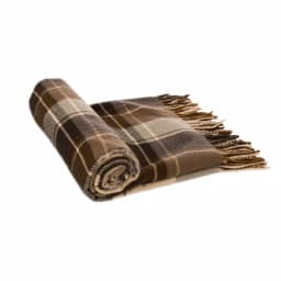 Glitzhome 50 in. x 60 in. Woven Plaid Throw Blanket with Decorative Fringe thumbnail 4