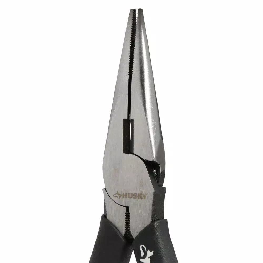 Husky 6 in. High Leverage Long Nose Pliers