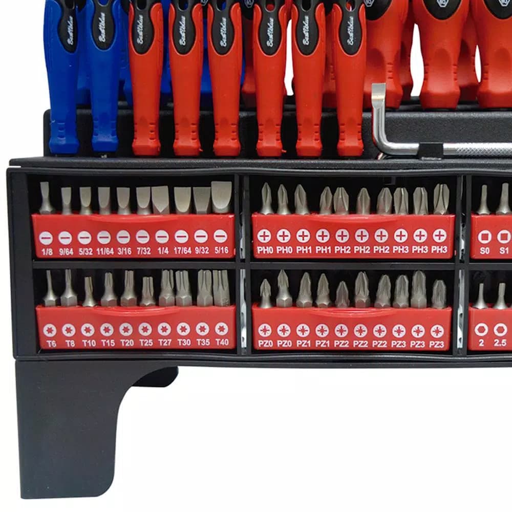 Best Value 101-Piece Screwdriver and Bit Set with Chrome Vanadium Steel Tools and Magnetic Tips