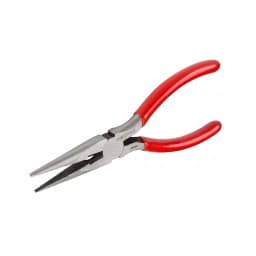 TEKTON 6 in. Long Nose Pliers with Crosscut Teeth and Wire Cutter thumbnail 1
