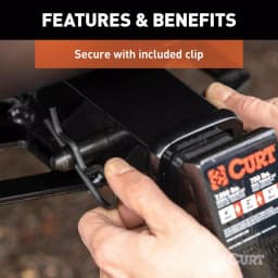 CURT 5/8 in. Hitch Pin for 2 in. Receiver, Black Zinc Finish thumbnail 5