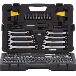 Stanley 145-Piece Mechanics Tool Set with 1/4 in. and 3/8 in. Drive Ratchets thumbnail 3