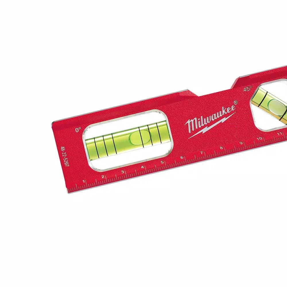 Milwaukee 7 in. Metric Compact Billet Torpedo Level with Rare Earth Magnets