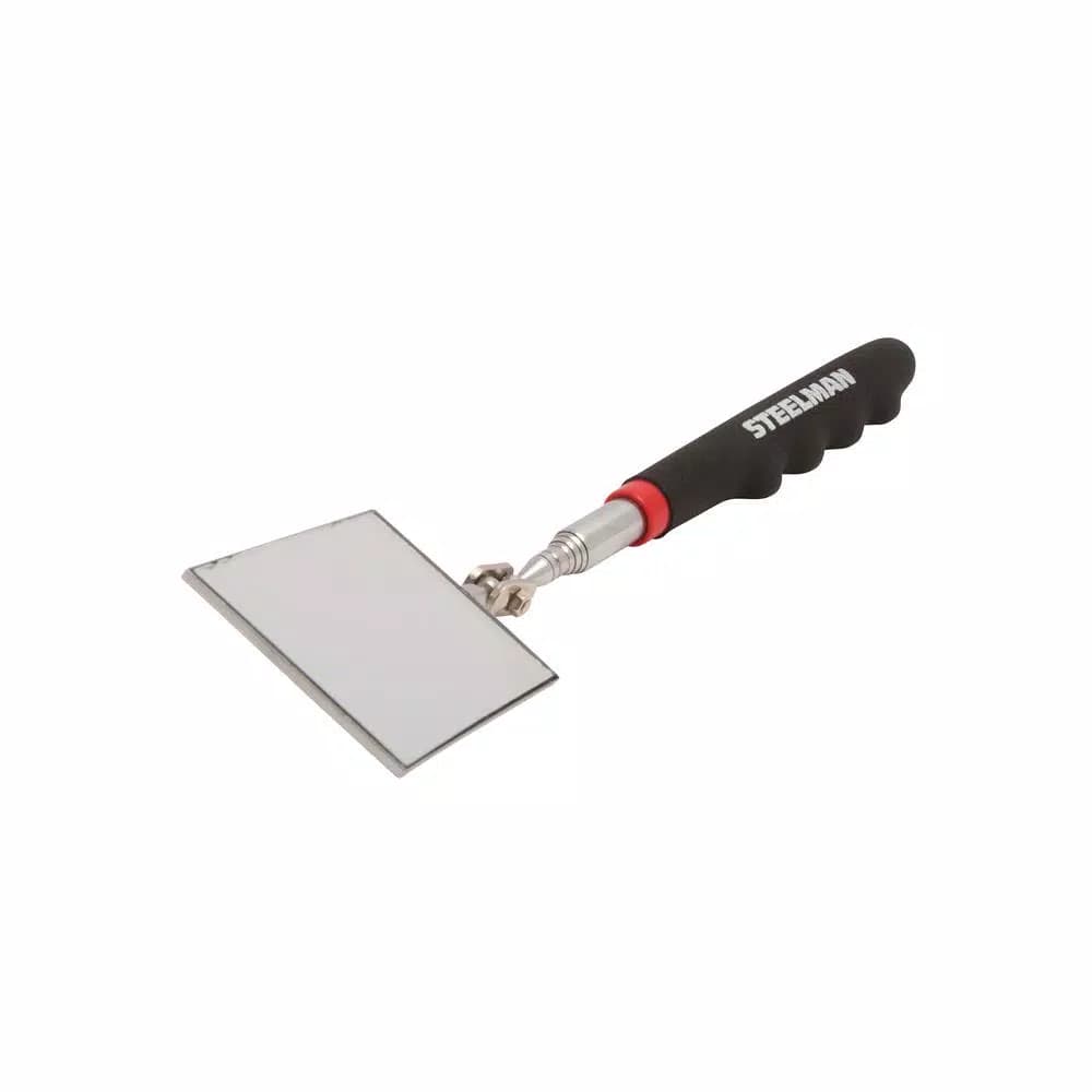 Steelman 30 in. Telescoping Inspection Mirror with 360° Articulating Rectangular Mirror