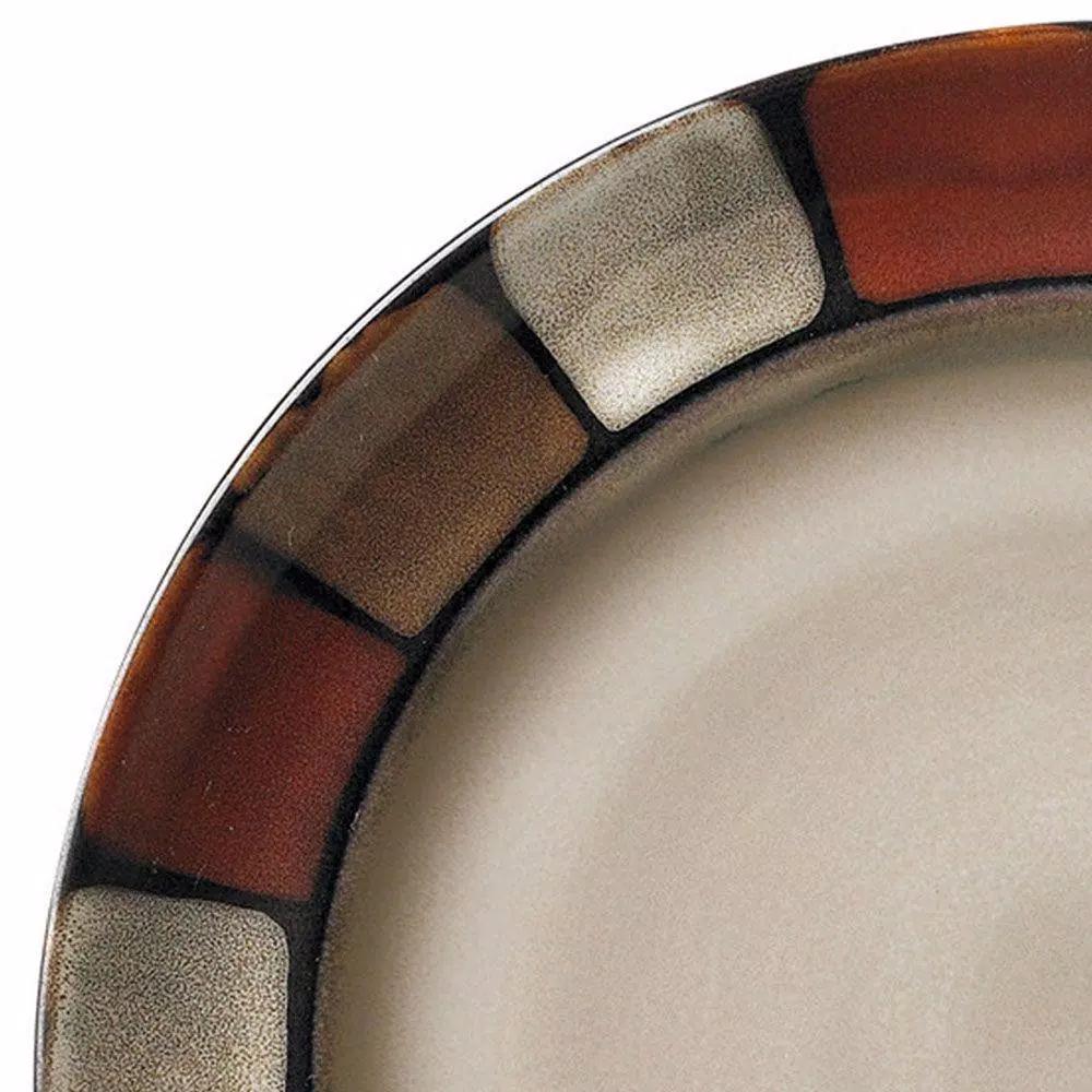 Pfaltzgraff Taos 16-Piece Stoneware Dinnerware Set, Service for 4, Brown