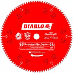 Diablo 12 in. x 96-Tooth Non-Ferrous Metal & Laminate Carbide Circular Saw Blade thumbnail 1