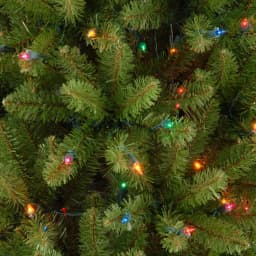 National Tree Company 6.5 ft. Kingswood Fir Pencil Artificial Christmas Tree with 250 Multicolor Lights thumbnail 3