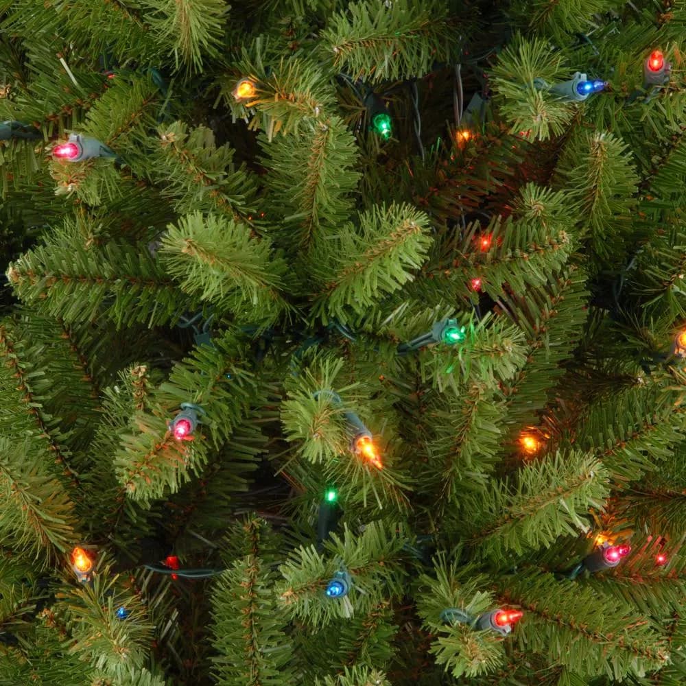 National Tree Company 6.5 ft. Kingswood Fir Pencil Artificial Christmas Tree with 250 Multicolor Lights