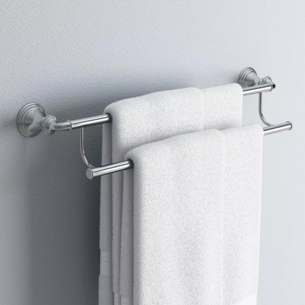 KOHLER Devonshire 24 in. Double Towel Bar, Polished Chrome