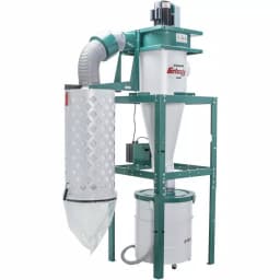 Grizzly Industrial 3 HP Cyclone Dust Collector with 55 Gal. Steel Drum and BIA Certified Filter thumbnail 2