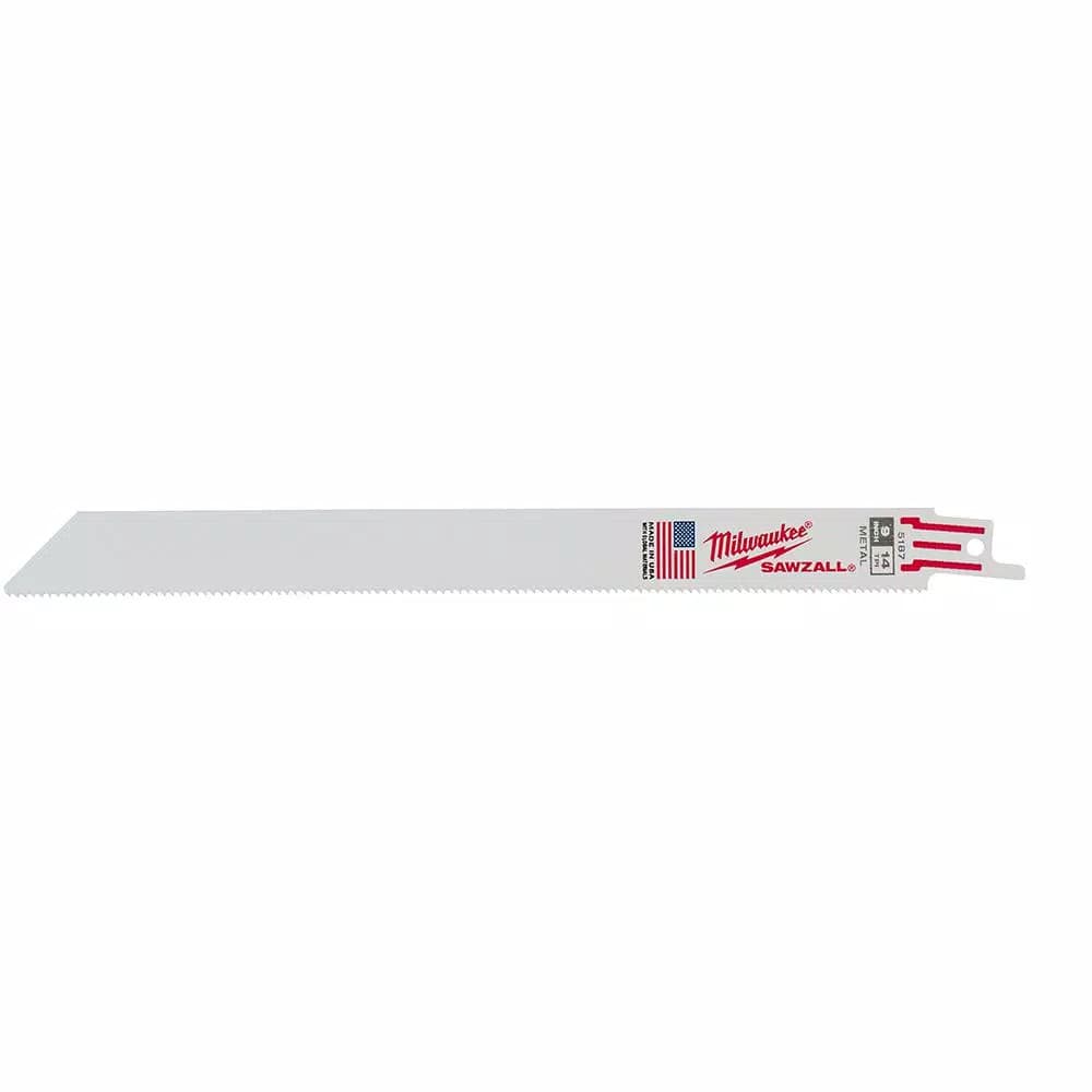 Milwaukee 9 in. 14 TPI Metal Cutting Reciprocating Saw Blades, 5-Pack