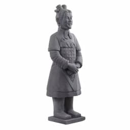 Nearly Natural 40 in. Classic Gray Stone Warrior Statue - Indoor/Outdoor Decorative Sculpture thumbnail 6