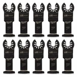 Milwaukee 1-3/8 in. High Carbon Steel Japanese Tooth Hardwood Oscillating Multi-Tool Blade, 10-Pack thumbnail 7