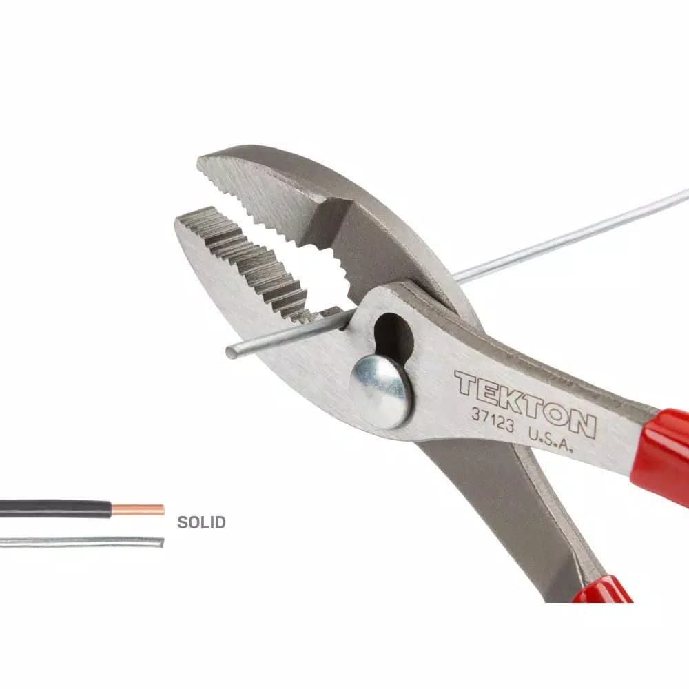 TEKTON 6-Piece Professional Plier Set with High-Leverage Cutting and Versatile Jaws